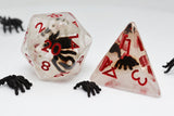 Black Widow RPG Dice Set Plastic Dice Foam Brain Games