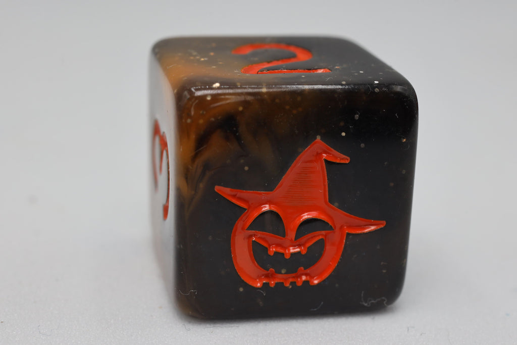 Halloween Pumpkin RPG Dice Set Plastic Dice Foam Brain Games