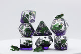 Green Poison Frog RPG Dice Set Plastic Dice Foam Brain Games