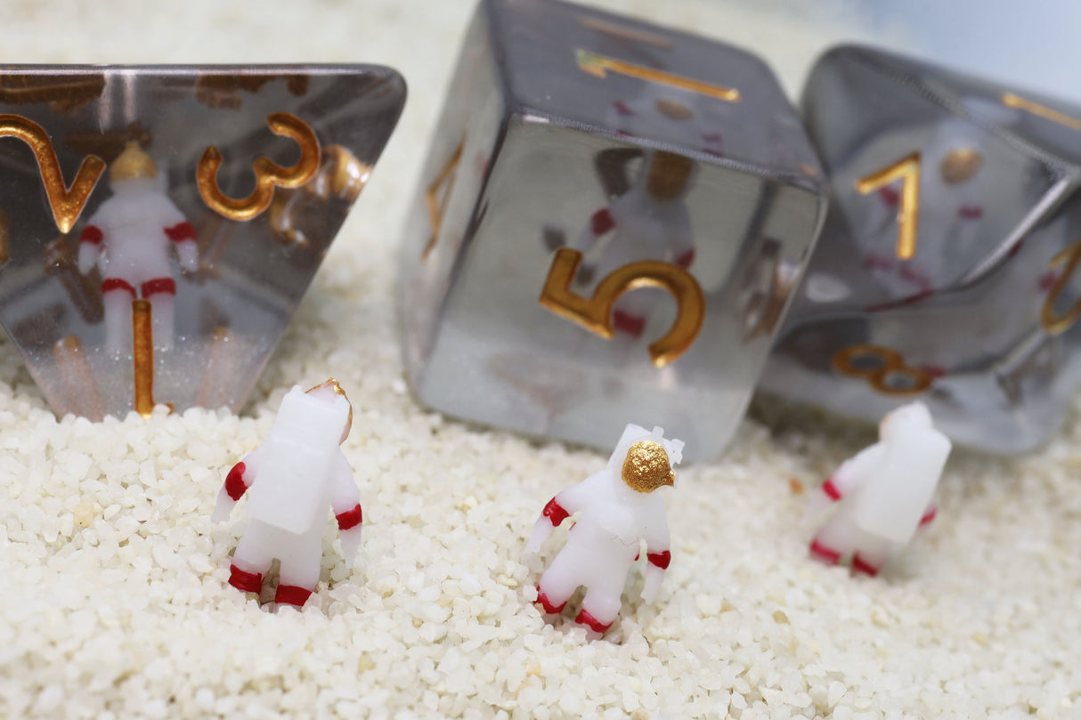 Astronaut RPG Dice Set Plastic Dice Foam Brain Games