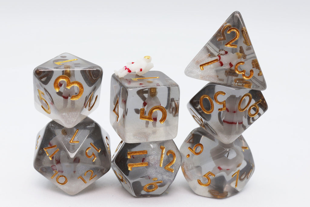 Astronaut RPG Dice Set Plastic Dice Foam Brain Games