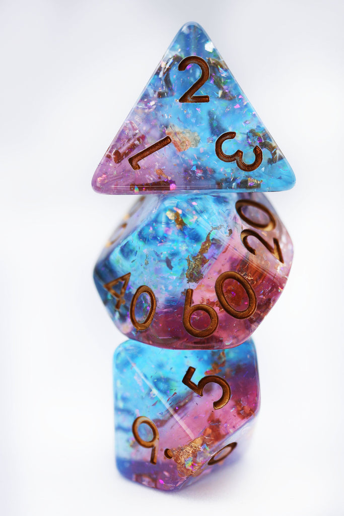 Mermaid Blood RPG Dice Set Plastic Dice Foam Brain Games