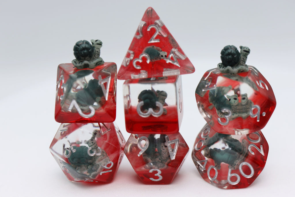 Speedy the Snail RPG Dice Set Plastic Dice Foam Brain Games