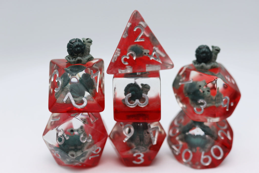 Speedy the Snail RPG Dice Set Plastic Dice Foam Brain Games