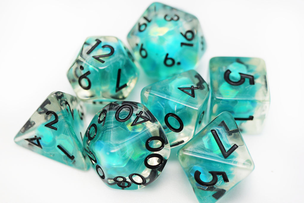 Siren Sparkle RPG Dice Set Plastic Dice Foam Brain Games