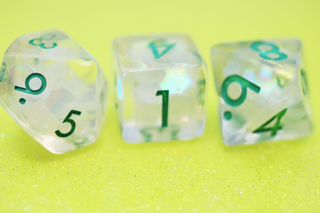 Evergreen RPG Dice Set Plastic Dice Foam Brain Games