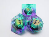 Sharp Edge Moving Eye RPG Dice Set - Enchanted Cyclops Plastic Dice Foam Brain Games