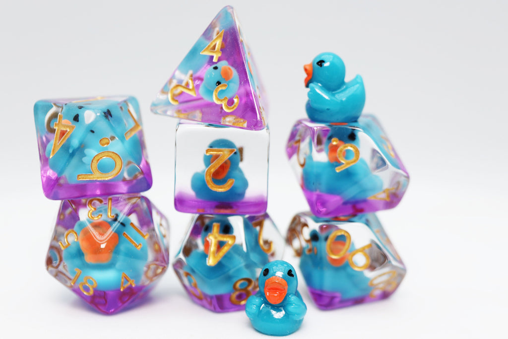 Duck on the Pond RPG Dice Set Plastic Dice Foam Brain Games