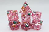 Sharp Edge Resin RPG Dice Set - Floral Wind Plastic Dice Foam Brain Games