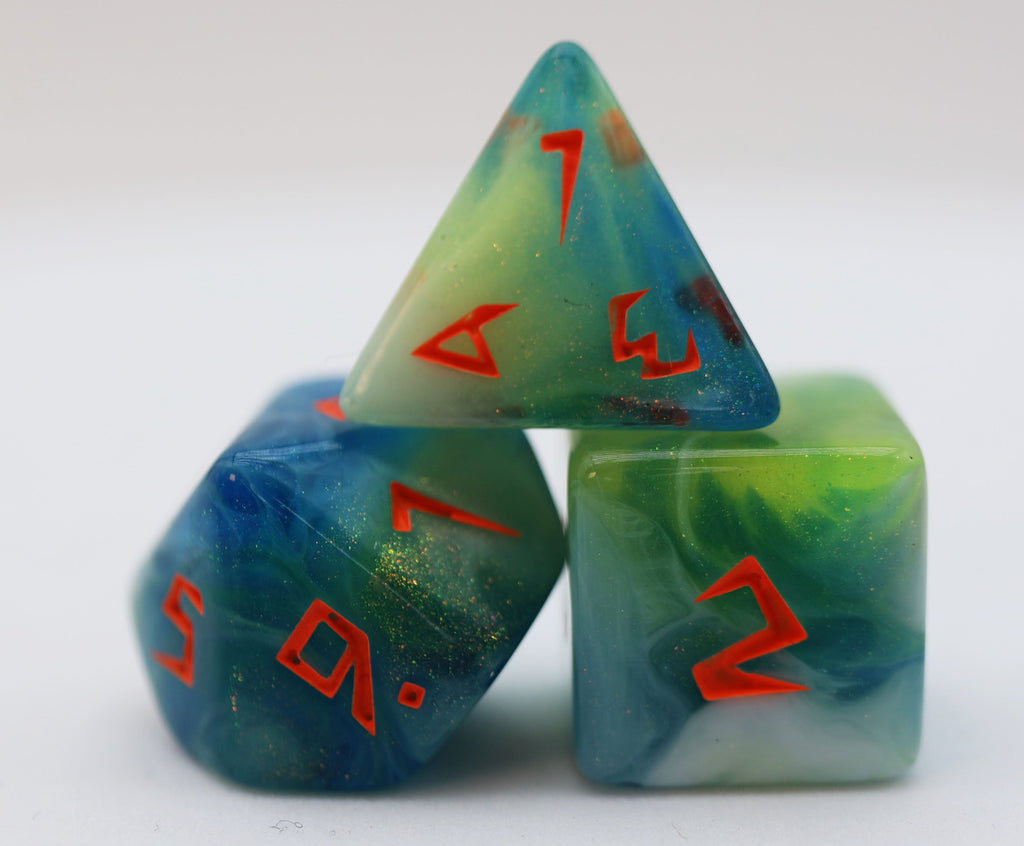 Scratched Clouds RPG Dice Set Plastic Dice Foam Brain Games