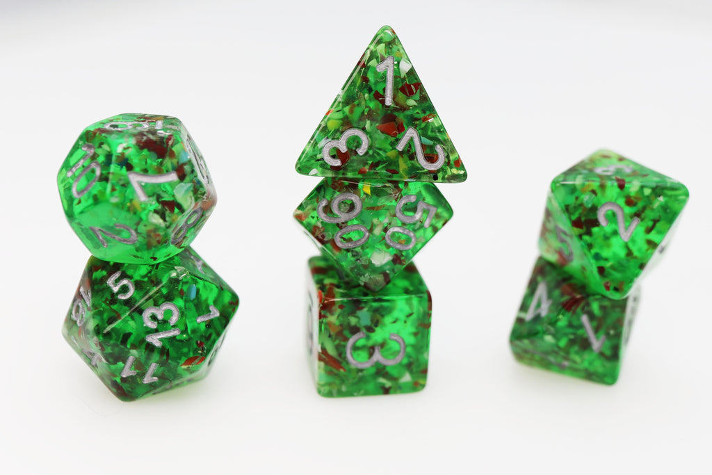 Mossy Mound RPG Dice Set Plastic Dice Foam Brain Games