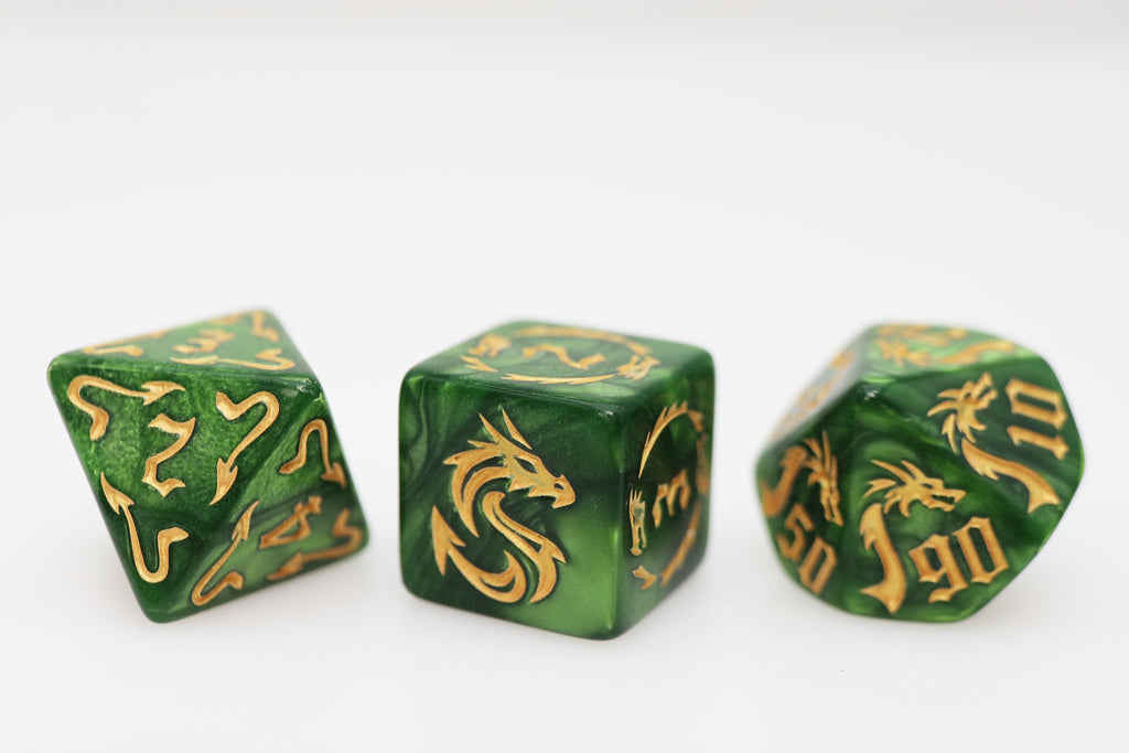 Drake's Flight: Growth RPG Dice Set Plastic Dice Foam Brain Games