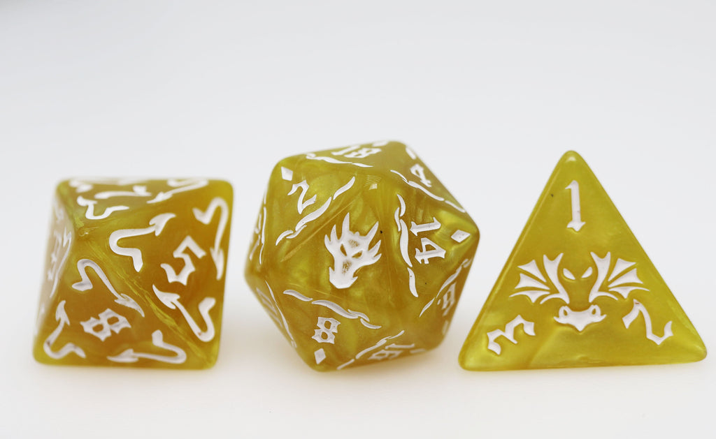 Drake's Flight: Lightning RPG Dice Set Plastic Dice Foam Brain Games