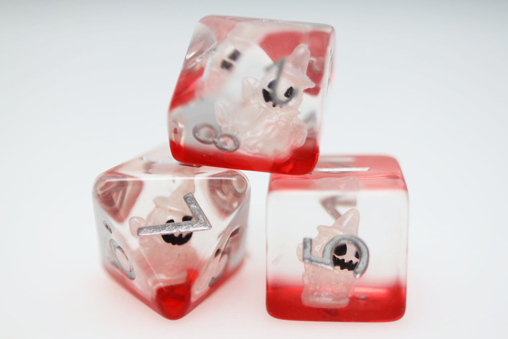 Halloween Spirit RPG Dice Set Plastic Dice Foam Brain Games