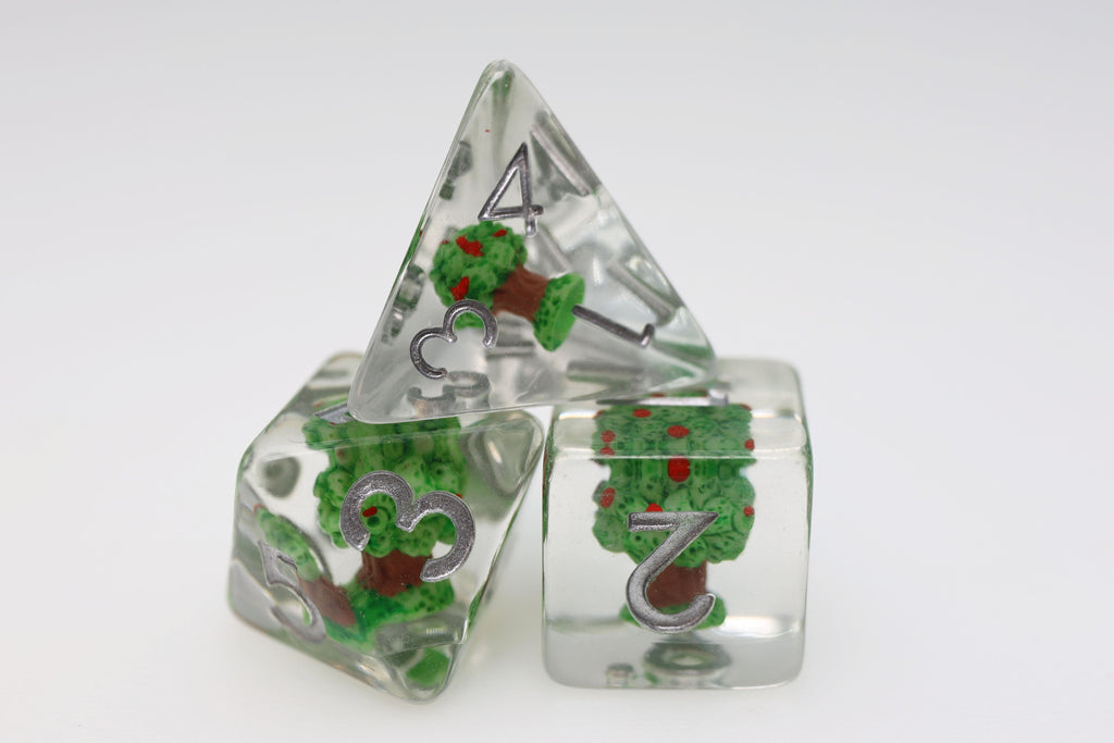 Apple Orchard RPG Dice Set Plastic Dice Foam Brain Games