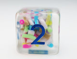 Ice Cream Sprinkles RPG Dice Set Plastic Dice Foam Brain Games