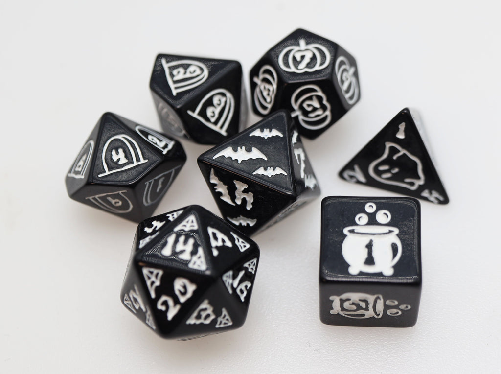 Graveyard Smash RPG Dice Set Plastic Dice Foam Brain Games