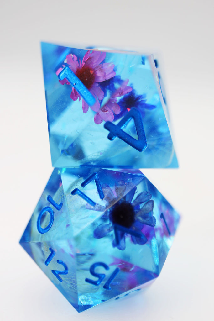 Sharp Edge RPG Dice Set - Spring Showers Plastic Dice Foam Brain Games