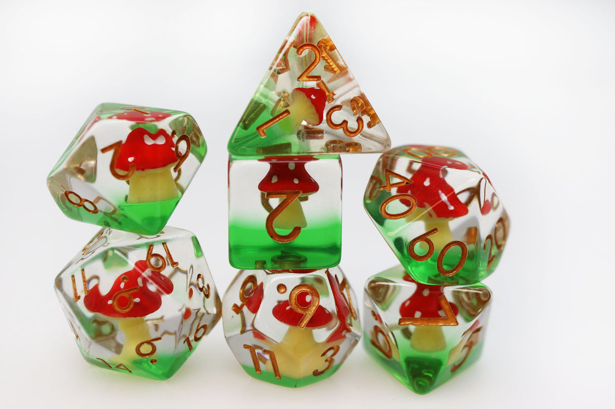 Fairy Ring RPG Dice Set Plastic Dice Foam Brain Games