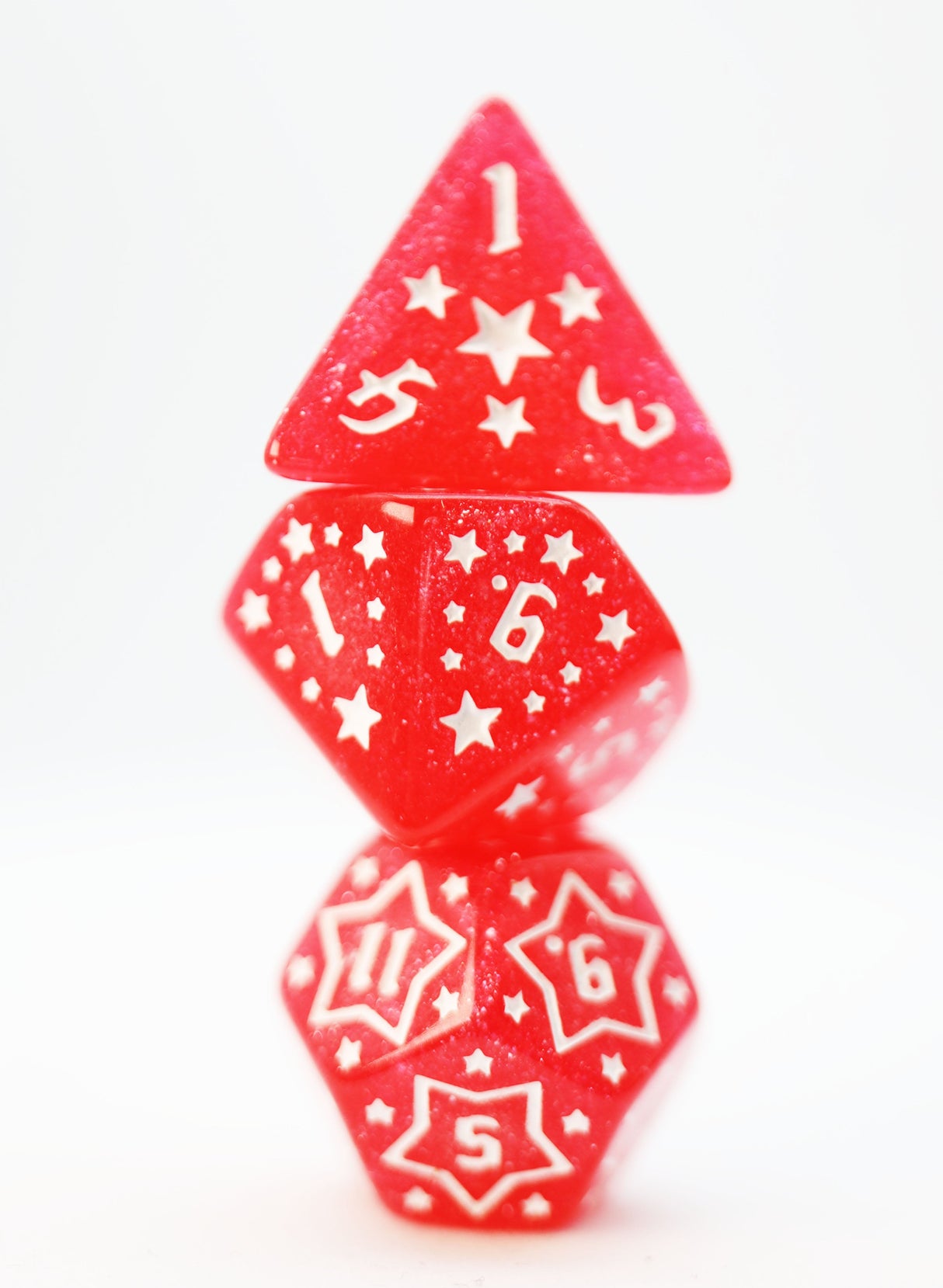 Shooting Stars: Lithium RPG Dice Set Plastic Dice Foam Brain Games