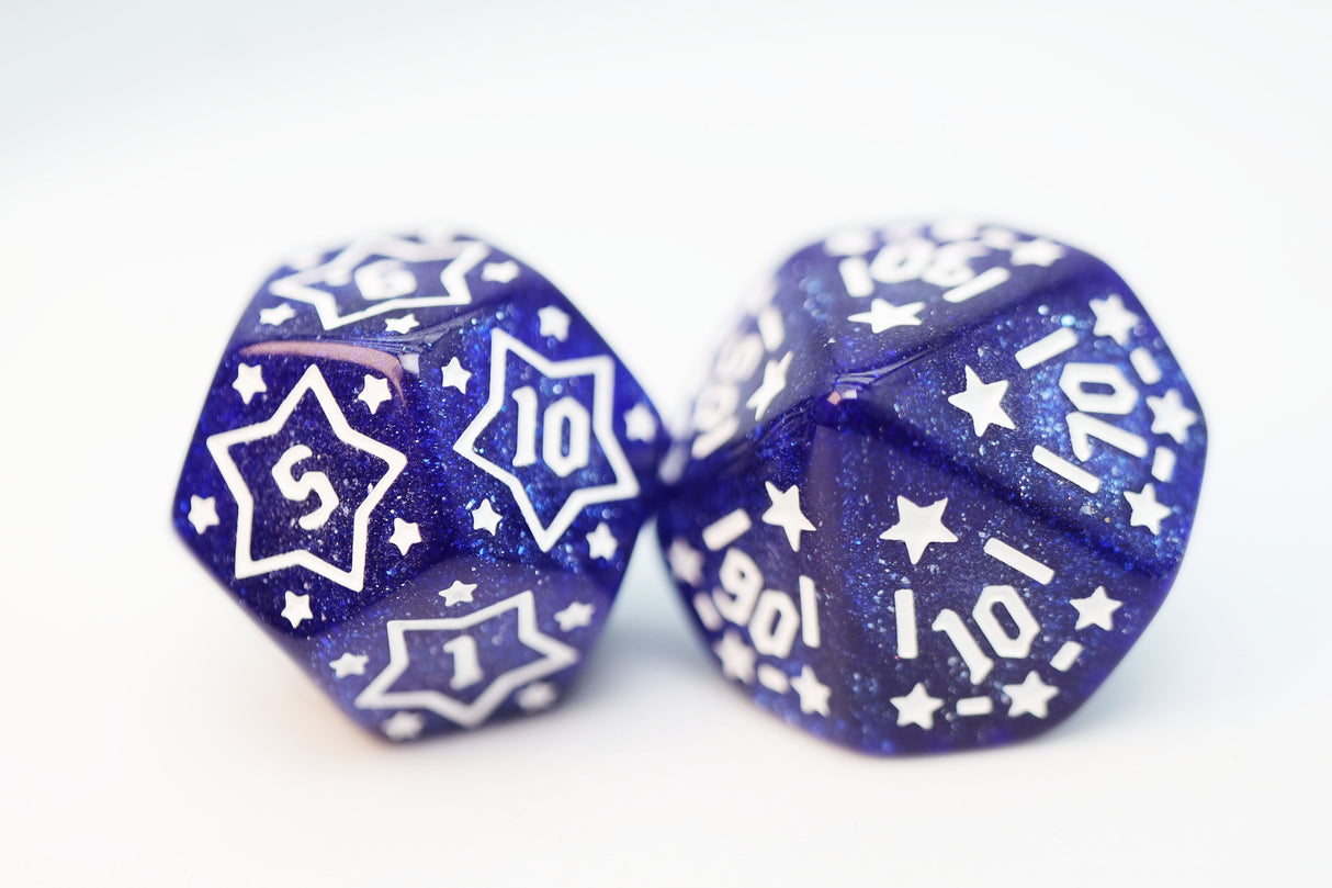 Shooting Stars: Cesium RPG Dice Set Plastic Dice Foam Brain Games