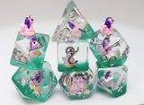 Enchanting Unicorn RPG Dice Set Plastic Dice Foam Brain Games
