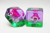 Fae Mushrooms RPG Dice Set Plastic Dice Foam Brain Games
