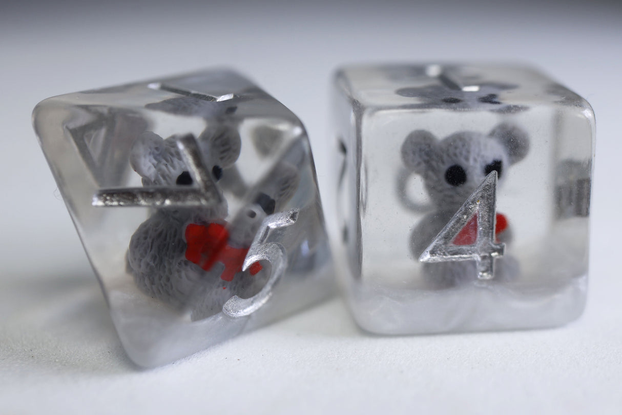 Distinguished Gentleman Teddy RPG Dice Set Plastic Dice Foam Brain Games