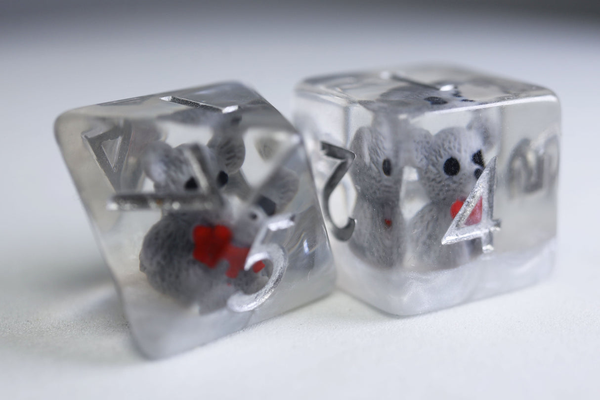 Distinguished Gentleman Teddy RPG Dice Set Plastic Dice Foam Brain Games