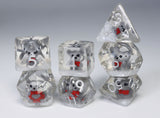 Distinguished Gentleman Teddy RPG Dice Set Plastic Dice Foam Brain Games