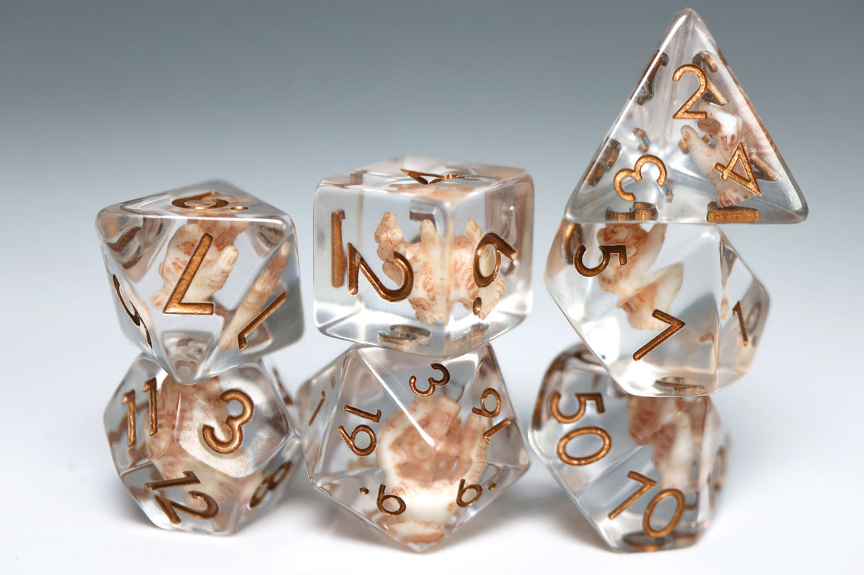 Give Me a Hand RPG Dice Set Plastic Dice Foam Brain Games