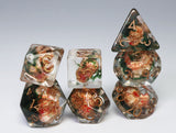 Ancient Skull RPG Dice Set Plastic Dice Foam Brain Games