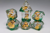Baby Raccoon RPG Dice Set Plastic Dice Foam Brain Games