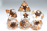 Solid SeaStar RPG Dice Set Plastic Dice Foam Brain Games