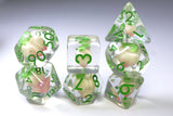 Perfect Peaches RPG Dice Set Plastic Dice Foam Brain Games