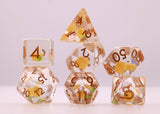 Juicy Mango RPG Dice Set Plastic Dice Foam Brain Games