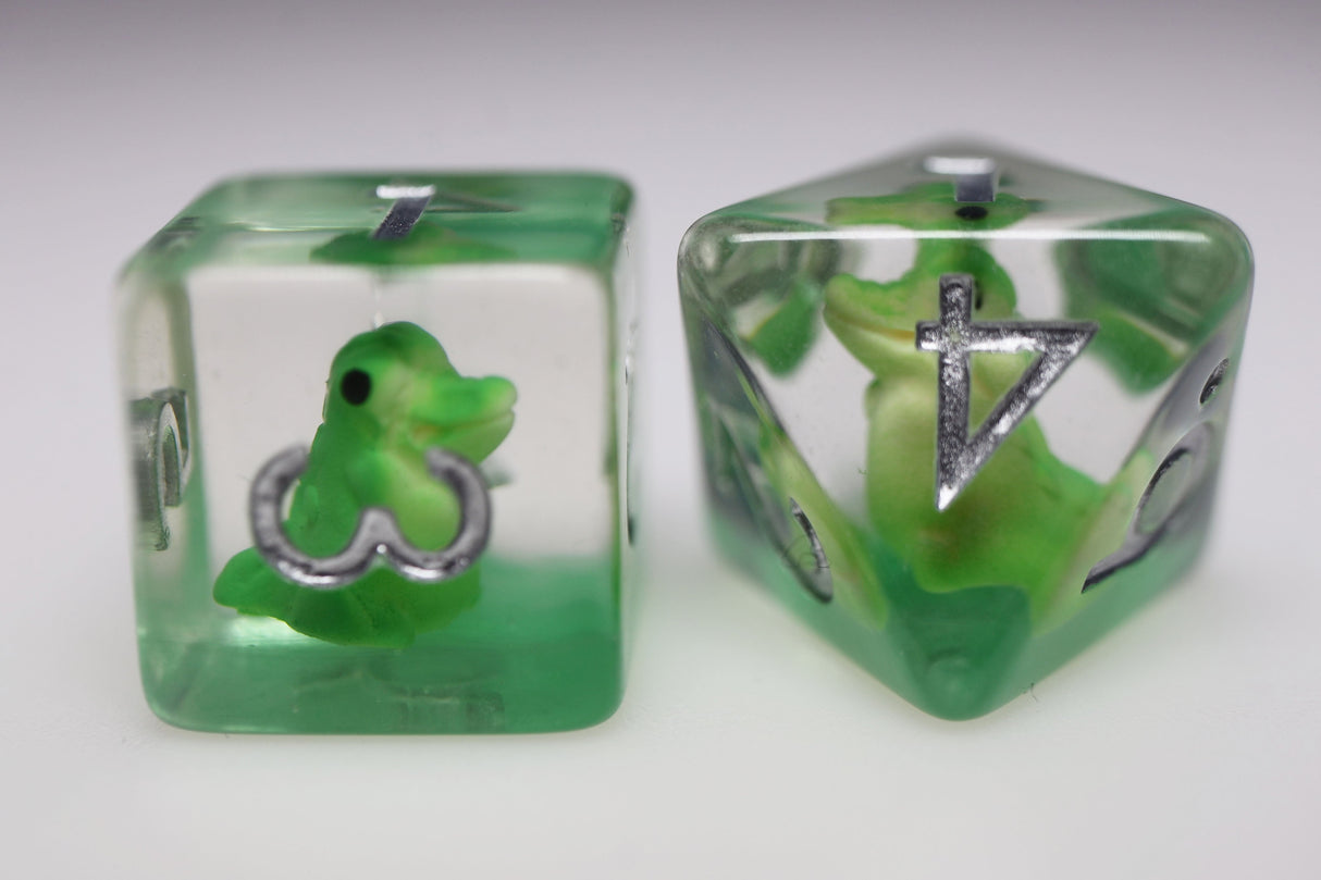 Smiling Crocodile RPG Dice Set Plastic Dice Foam Brain Games