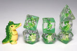 Smiling Crocodile RPG Dice Set Plastic Dice Foam Brain Games