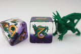 Young Green Dragon RPG Dice Set Plastic Dice Foam Brain Games