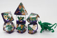 Young Green Dragon RPG Dice Set Plastic Dice Foam Brain Games