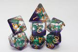 Young Green Dragon RPG Dice Set Plastic Dice Foam Brain Games