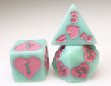 Sweet Love RPG Dice Set Plastic Dice Foam Brain Games