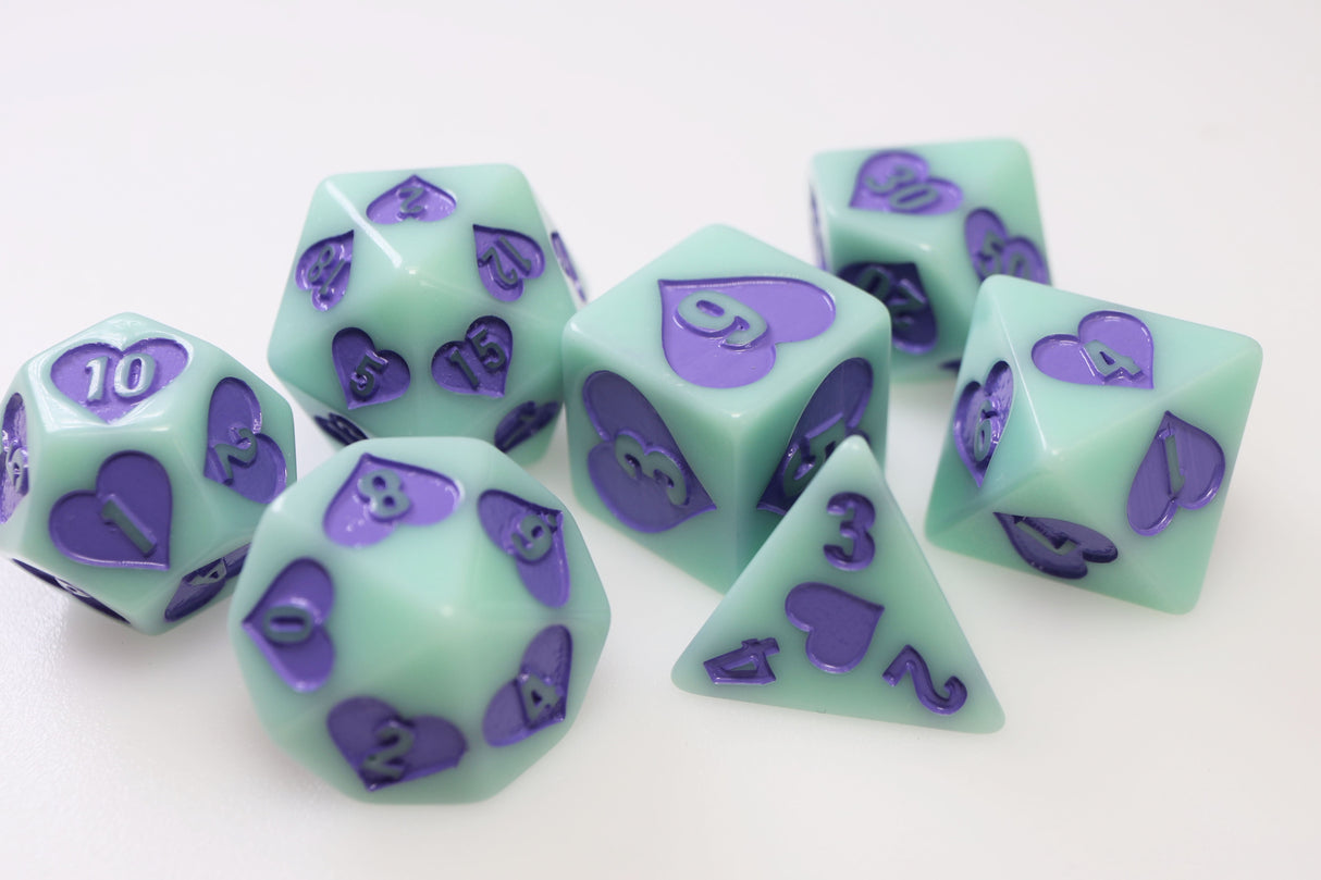 Young Love RPG Dice Set Plastic Dice Foam Brain Games