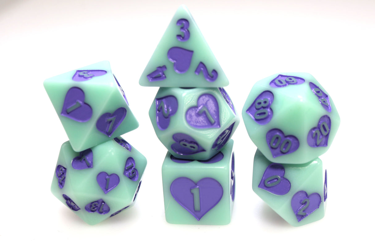Young Love RPG Dice Set Plastic Dice Foam Brain Games