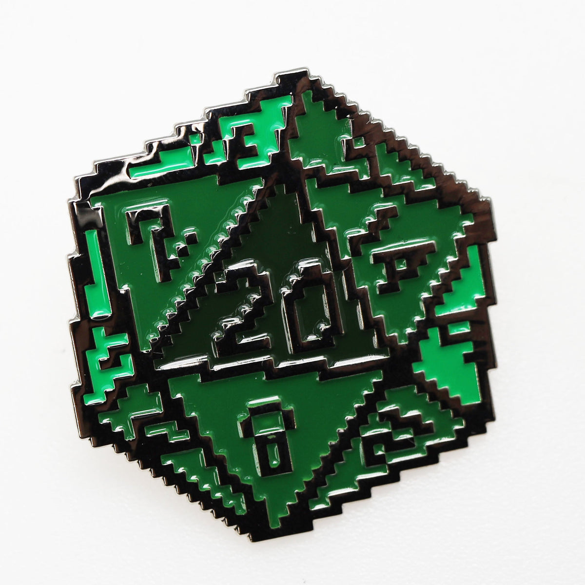 D20 Pin - 8 Bit Green – Foam Brain Wholesale