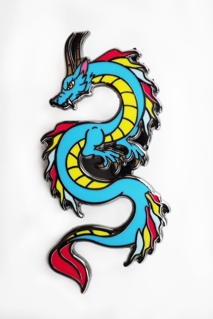 Pride Dragon: Pansexual Enamel Pin Foam Brain Games