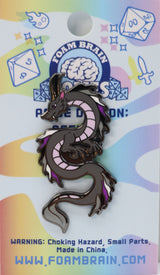 Pride Dragon: Asexual Enamel Pin Foam Brain Games