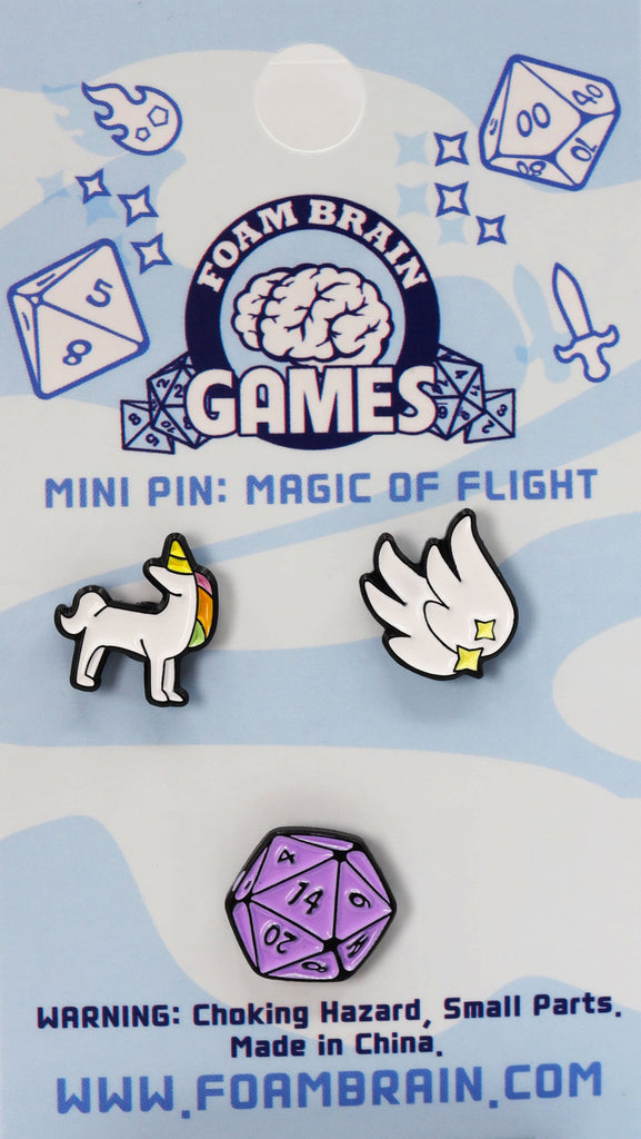 Mini Pins: Magic of Flight Enamel Pin Foam Brain Games