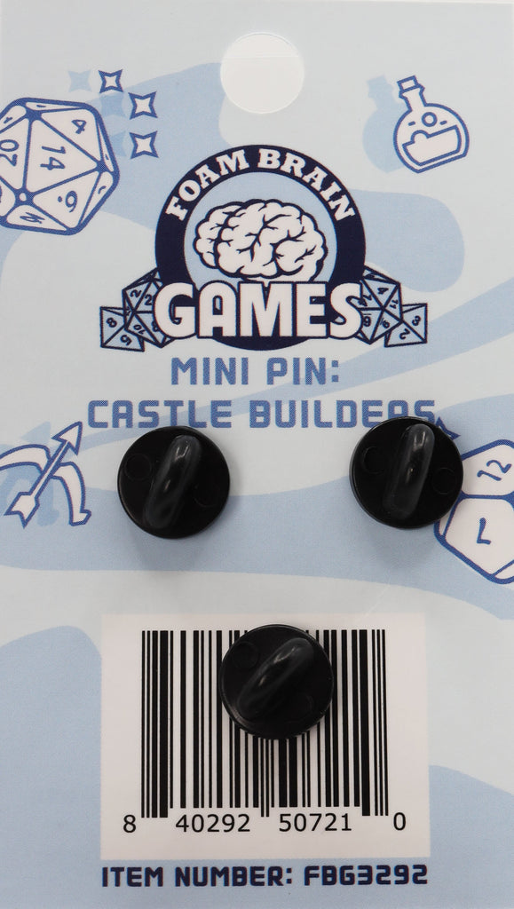 Mini Pins: Castle Builders Enamel Pin Foam Brain Games