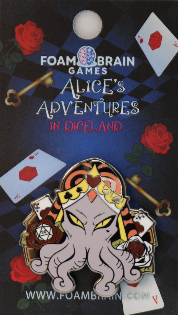 Alice's Adventures in Diceland: Queen of Hearts - Enamel Pin Enamel Pin Foam Brain Games